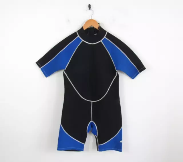 Hammerhead Shortie Wetsuit Blue Black 2mm Kids Size 3XL  34" Chest