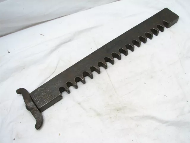 Antique Hand Forged Conestoga Wagon Jack Shaft 1849 Signed Covered Wagon Tool