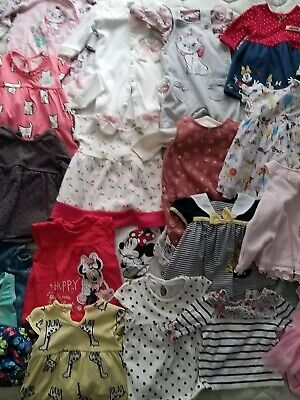 Baby Girl Pink Bundle Clothes  Age 0-3 Months Dresses Outfits Swim x 23 items