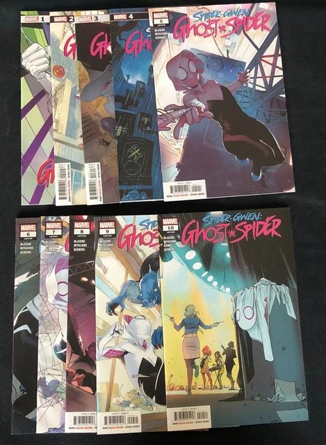 SPIDER-GWEN: GHOST SPIDER MARVEL COMICS 10 ISSUE COLLECTION McGUIRE & KAMPE