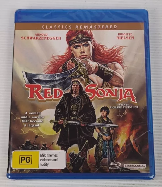 Red Sonja - Region B Blu-Ray 1985 Arnold Schwarzenegger BRAND NEW & SEALED!