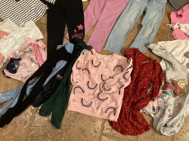 Girls age 5-6 large clothing bundle, good wardrobe selection 5