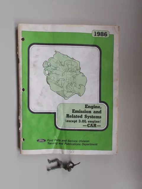 1986 Ford Car Engine Emissions & Related Systems Service Manual Guide Book