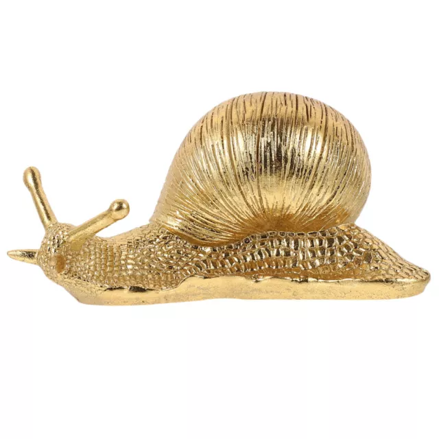 Environmental Resin Golden Animal Snail Office Table Top Decor Figurines
