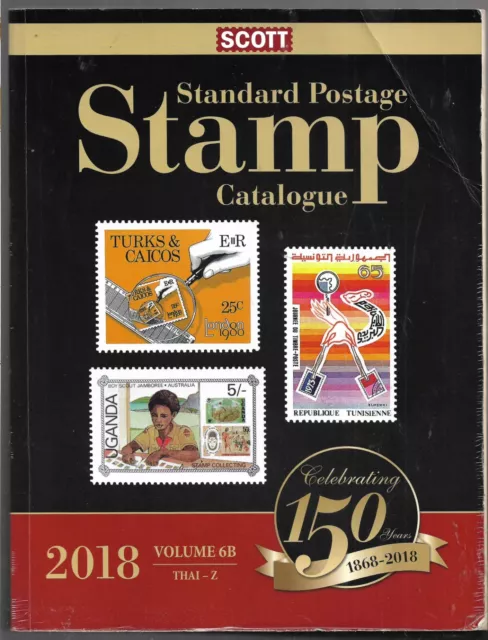 Scott  Stamp Catalog 6B THAI - Z  Countries TOGO TURKEY etc See list; 2018 ED