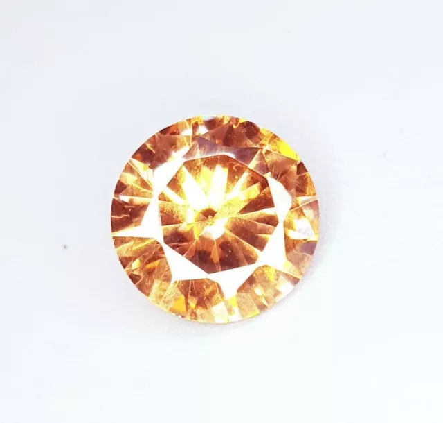 Superbe Saphir jaune orangé du Sri-lanka - 7,37 carats avec certificat 3