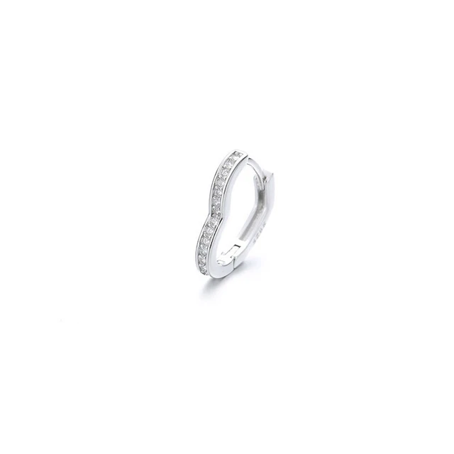 Jewellery Gift Elegant Heart beautiful Hoop Stud Crystal Girls Earrings