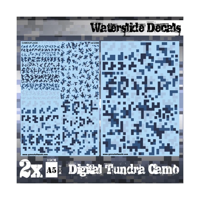 Green Stuff World Decals Digital Tundra Camo New