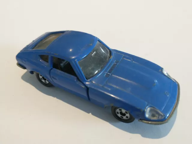 Tomica No. 58 Nissan 240ZG blue Datsun diecast 1/60 scale 1/64 approx vintage 2