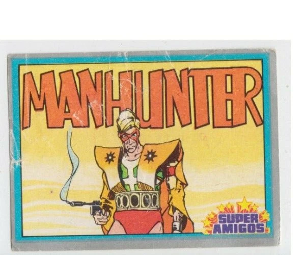 Manhunter - Vintage Cromy Trading Sticker Very Rare Argentina 1985