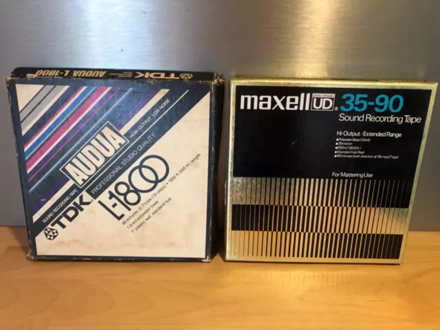 TDK/ MAXELL 2 boites de bandes de magnetophone/sound recording tape