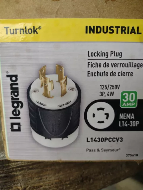 Pass And Seymour Turnlock Plug L1430-PCCV