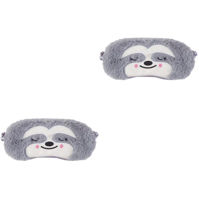 Masques De Sommeil Doux Et Chaleureux - Lot De 2 Pour Toute La Famille, En Peluche Et Satin, Idéal Pour Voyager, Sieste Et Nuit Paisible