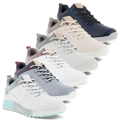 Ecco Femmes S-THREE Gore-Tex Imperméable Crampons Golf Cuir Chaussures 31% OFF