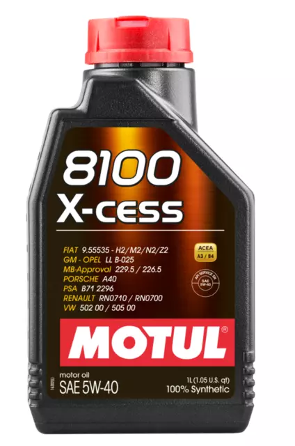 MOTUL Huile de graissage moteur 8100 X-CESS 5W40 1L