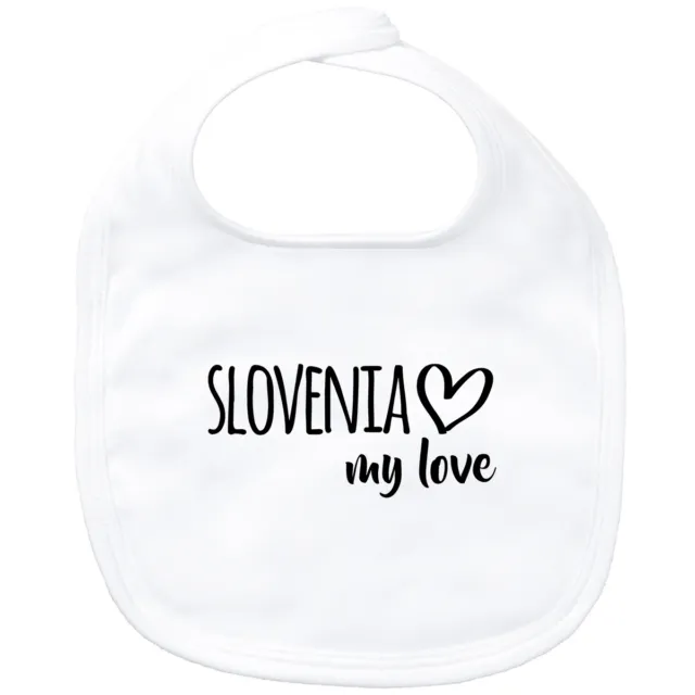 Bavaglino bambino Slovenia my love idea regalo souvenir compleanno Natale collo