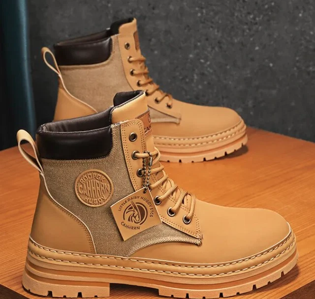 chaussures boots bottine botte homme femme original stylé beige street fashion