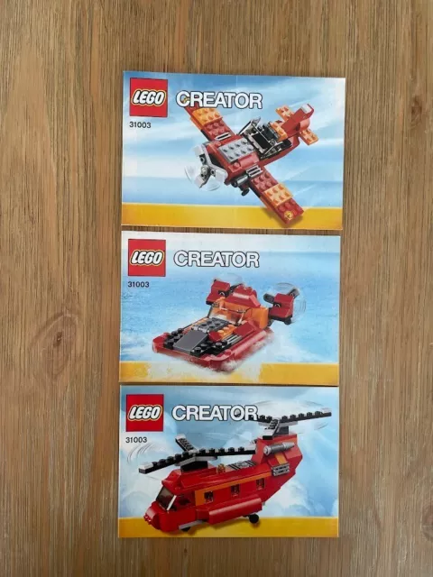 LEGO Creator for Set 31003 - Notice x3