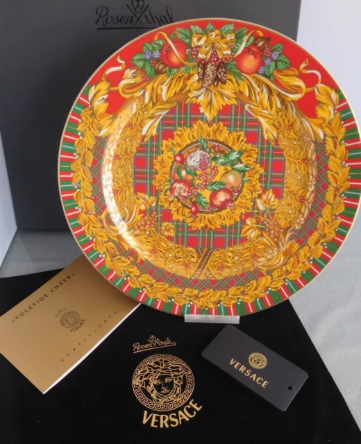 Rosenthal Versace 2006 Yuletide cheer Weihnachtsteller/ Wandteller 31 cm Neu Ovp
