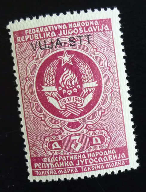Slovenia c1950 Italy Trieste Yugoslavia - Ovp. VUJA - STT Revenue Stamp US 7