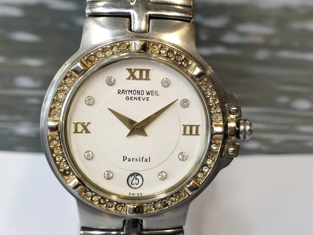 Cadran Raymond Weil Galbée Quartz – 21,5x25mm – Chiffres Romains – Occasion, état Correct