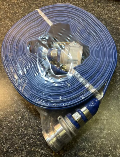 1-1/2" ID x 50 ft PVC Water Discharge Hose 80 PSI, 45DT91