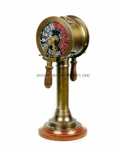 14" Antique Brass Ship's Engine Order Telegraph Decorative Collectible gift item