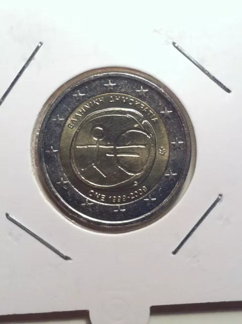 2 Euro Grece 2009 Emu 10 Ans De L'euro Commemorative Neuve