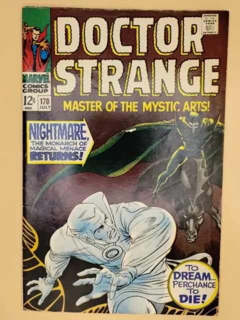 Marvel Comics Doctor Strange #170 1st Cover Appearance Of Nightmare. Nice