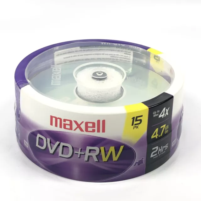 Maxell MaxData DVD + RW 15PK 120 Min | Up to/max 4x RW DVD + ReWritable