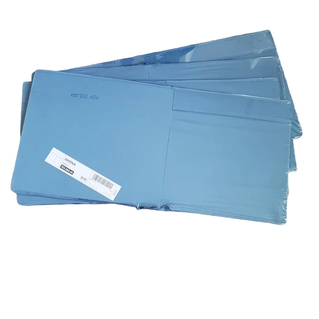 SET of 4 Ikea DRONA Storage Box fits Kallax Expedit 13x15x13" Blue