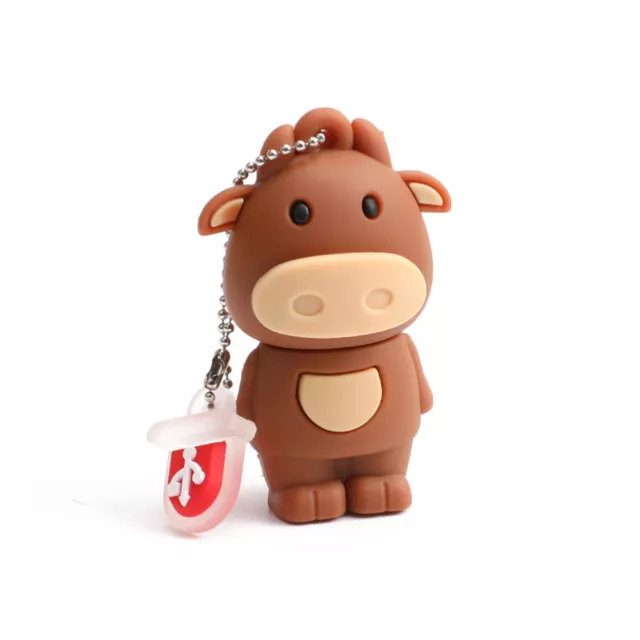 32GB USB Flash Drive PVC The 12 Chinese Zodiac Memory Stick USB 2.0 U Disk (Cow)