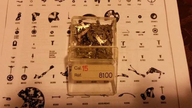 Mouvement De Montre Buren Calibre 11, 12 - Pièce 8100 (sliding Gear Mounted) - Neuf étiquettes - Pour Heuer, Breitling