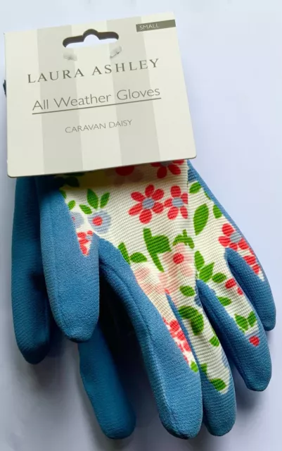Bnwt Pair Laura Ashley All Weather Garden Gloves Caravan Daisy Small.new Design