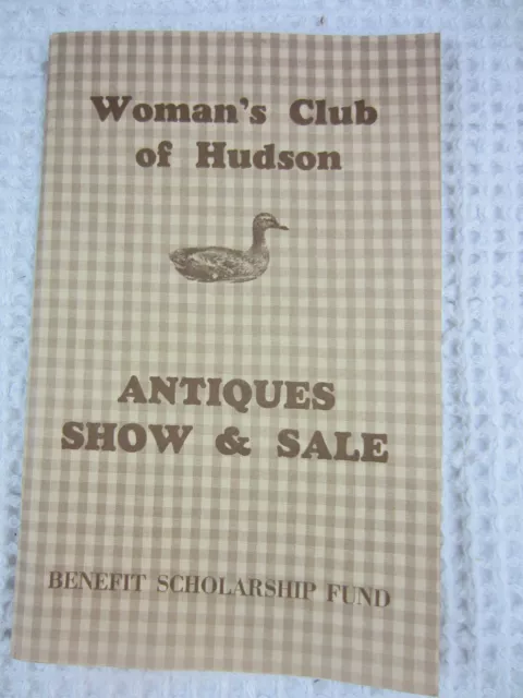1977 Woman's Club of Hudson Ohio Antiques Show & Sale program