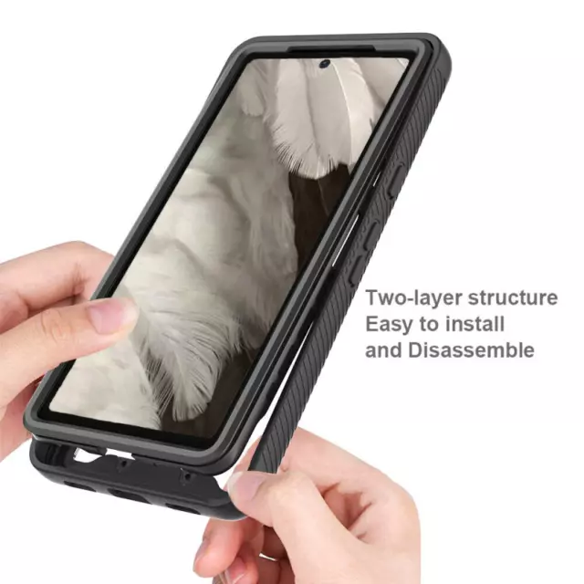 For Google Pixel 7A Full Body Shockproof Rugged 360 Bumper Case Screen Cover 2