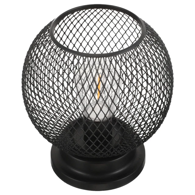 CREATIVE WROUGHT IRON Hollow Spray Paint Night Light Shape Lamp £16.99