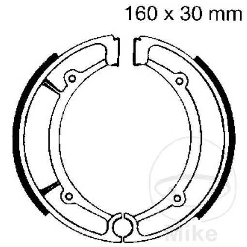 Ganasce Freno Posteriore per Yamaha YFM 600 Fwa Grizzly 4WD Anno Fab.