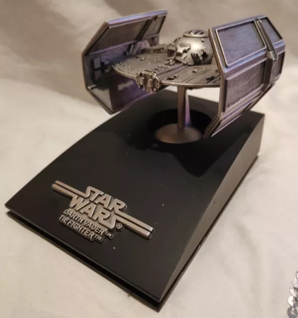Rawcliffe Star Wars Darth Vader TIE Fighter Fine Pewter With Base 1993 Vintage
