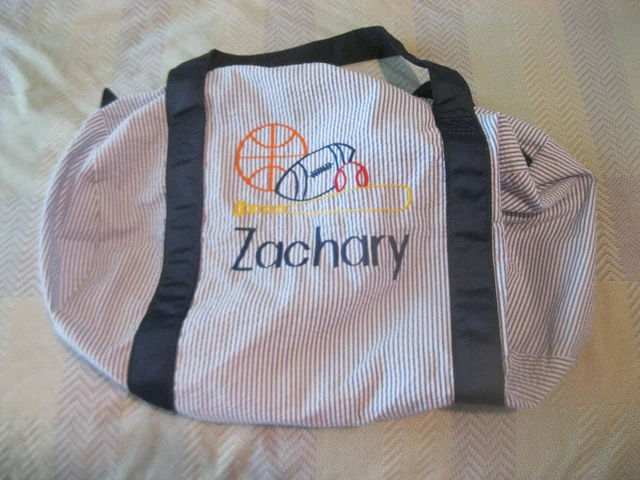 Personalized "Zachary" Duffel Bag - Travel Gym Overnight Diaper Weekender - NWOT