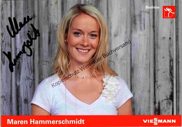 ORIGINAL AUTOGRAMM MAREN Hammerschmidt Biathlon /// Autogramm Autograph