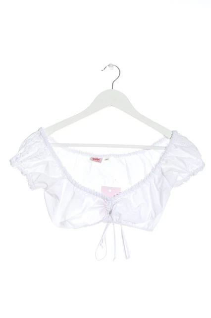 Camicia folcloristica Spieth & Wensky donna taglia DE 32 bianco casual look