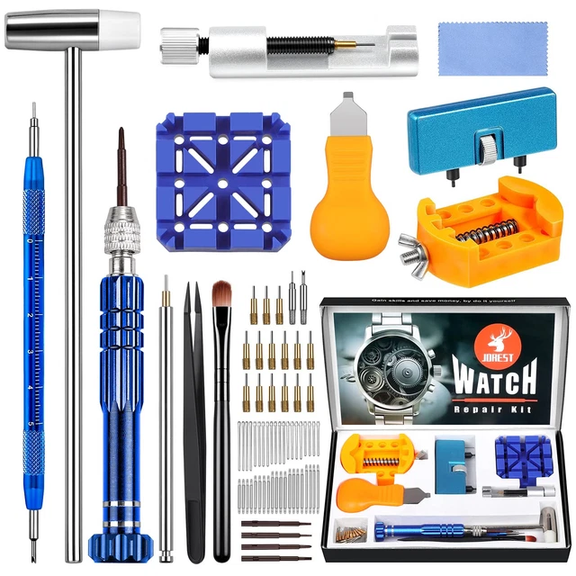 Kit D'outils Pour Ajuster Bracelets De Montres – Démontage De Maillons, Goupilles, Ressort, Marteau, Poinçons