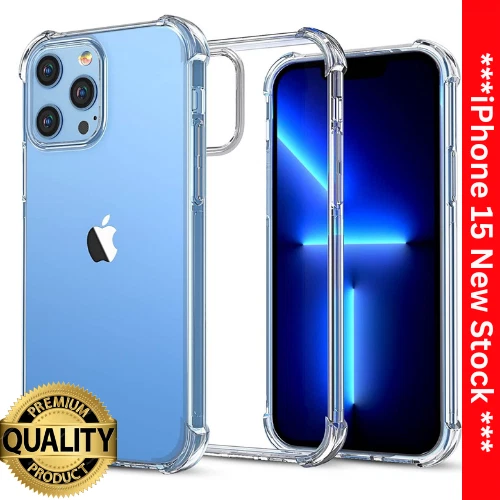 Case For iPhone 15 14 Pro Max Plus 13 11 12 XR 7 Clear Shockproof Cover Silicone