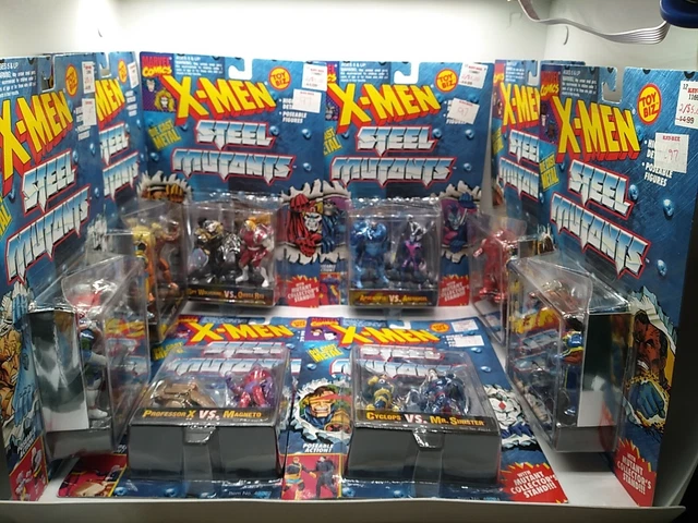 NEW 1994 Marvel X-Men Steel Mutants Die Cast Metal - Toy Biz Figures COMPLETE 8