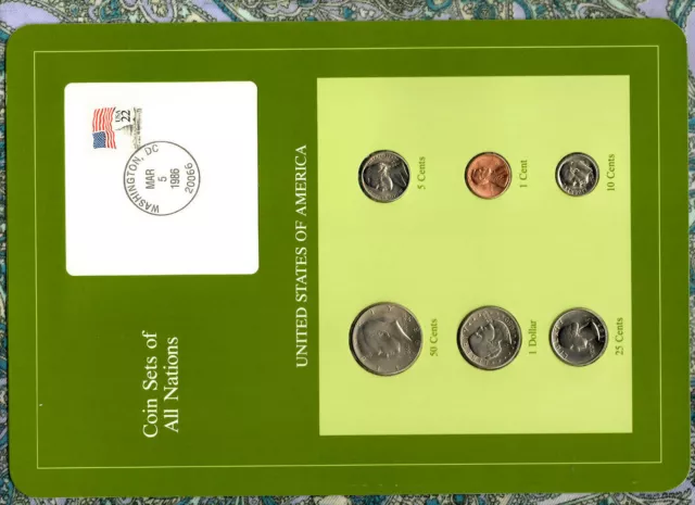 Coin Sets of All Nations United States All 1985 UNC but 1 dollar 1980