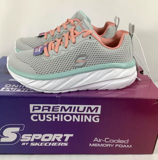 New Skechers Sports Premium Cushion Womens Gray Sneakers Shoes Size 12 FREE SHIP