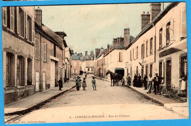Cpa 77 Lorrez Le Bocage - Rue Du Chateau