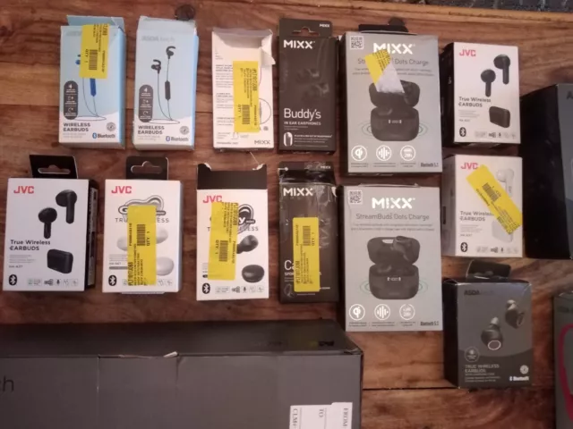 Job Lot of Electronics - Earbuds etc New & Used (Untested) - See Description!