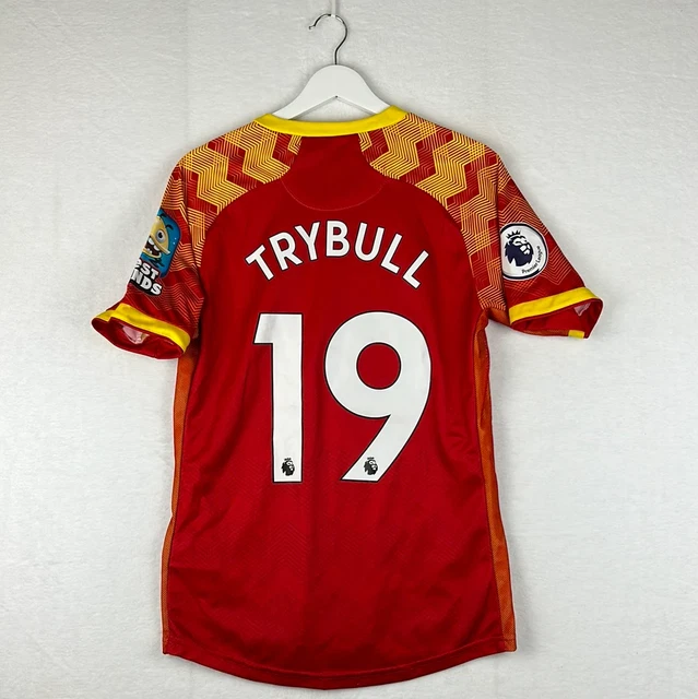 NORWICH CITY 2019/2020 Match Worn Away Shirt Trybull 19 £179.99